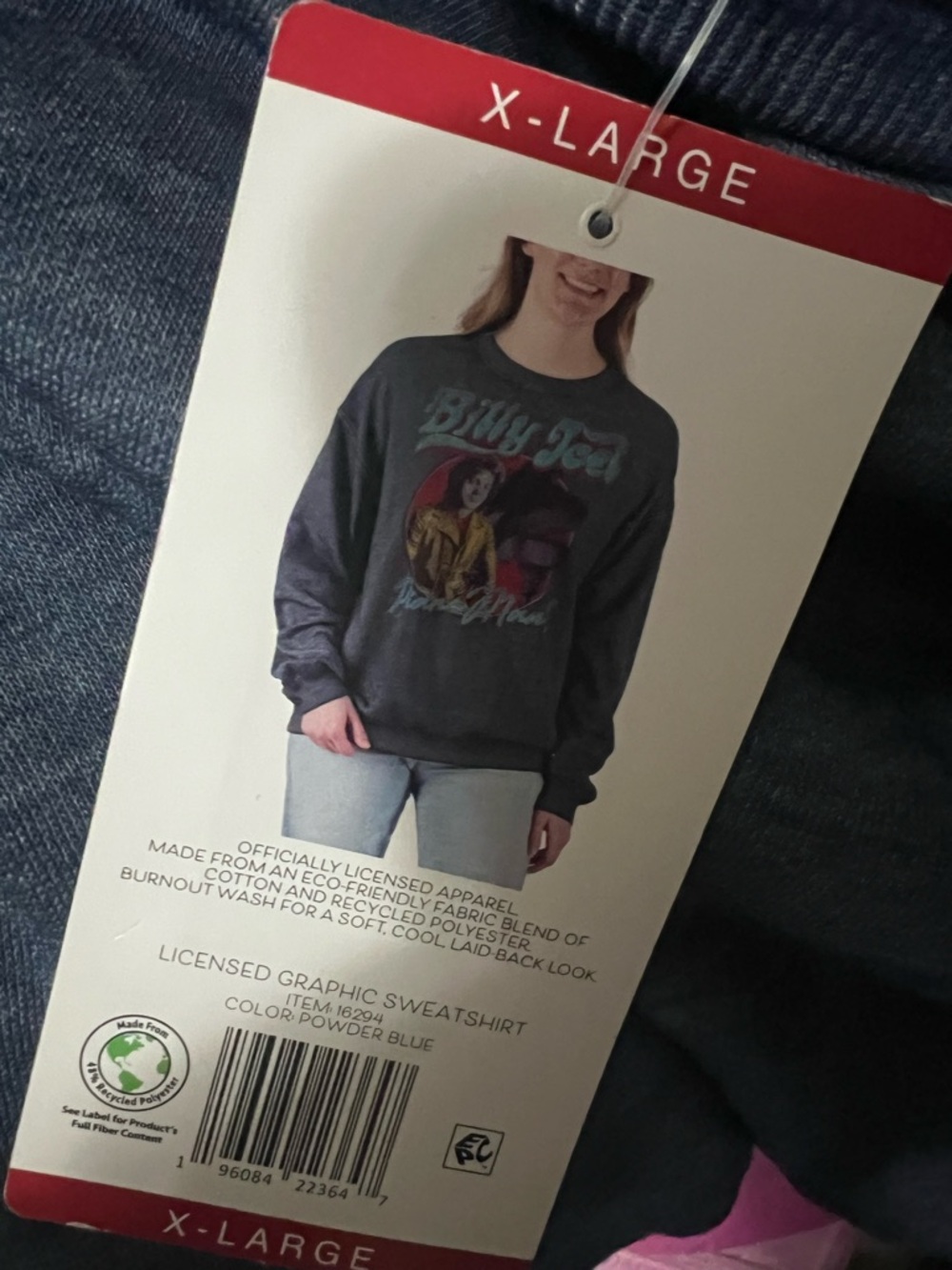 Licensed Women's Billy Joel Graphic Sweatshirt NWT sz XL - Picture 9 of 10